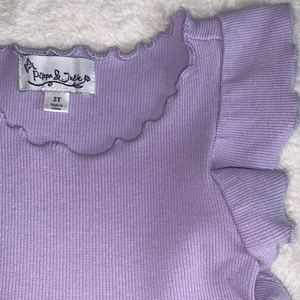 Pippa & Julie Lavender Dress 2T Tulle Bottom EUC - Picture 5 of 12